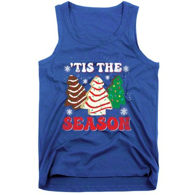 Little Tis' The Season Christmas Tree Cakes Xmas Holidays Gift Tank Top