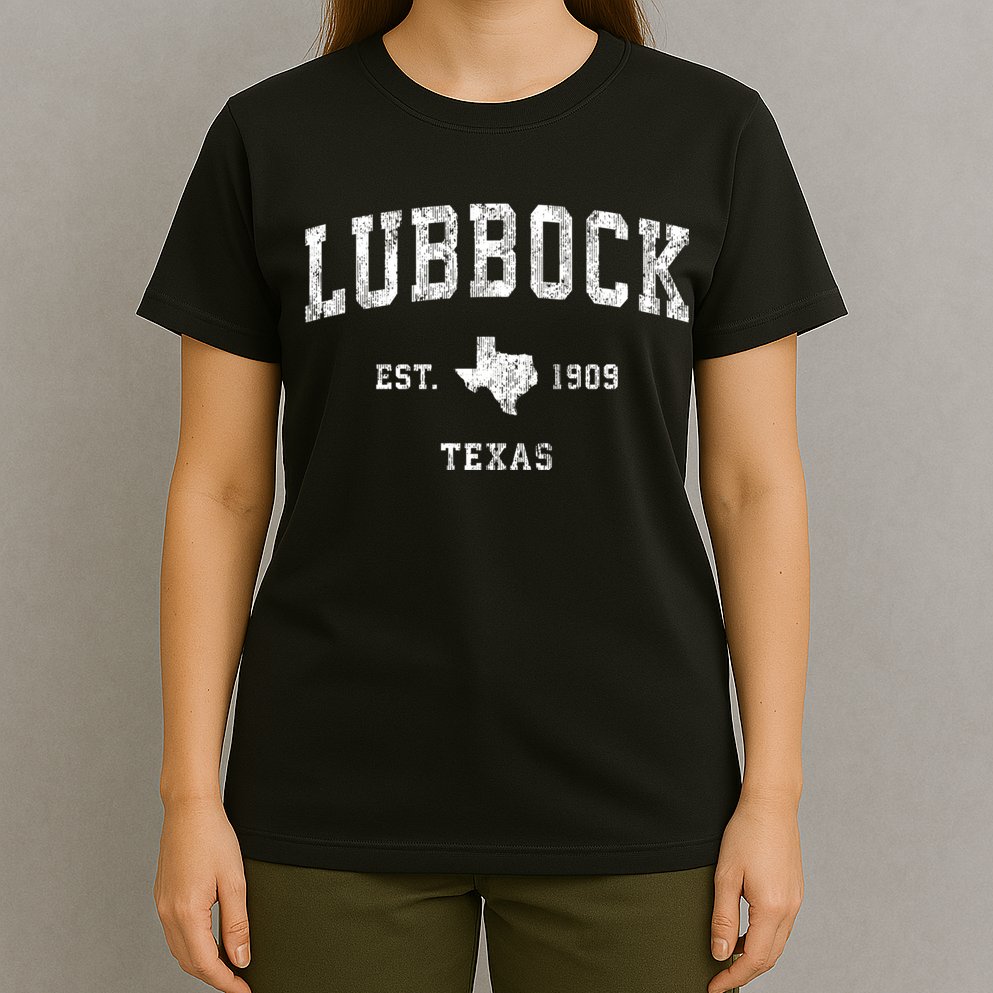 Lubbock Texas Tx Vintage Athletic Sports T-Shirt