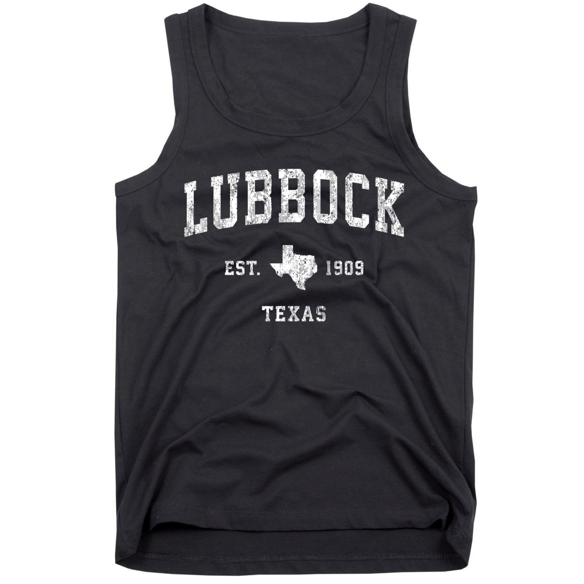 Lubbock Texas Tx Vintage Athletic Sports Tank Top