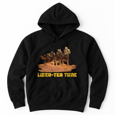 Liber Tea Time Hell Of Diver Helldiving Lovers Outfit Hoodie