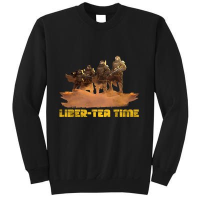 Liber Tea Time Hell Of Diver Helldiving Lovers Outfit Sweatshirt