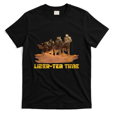Liber Tea Time Hell Of Diver Helldiving Lovers Outfit T-Shirt