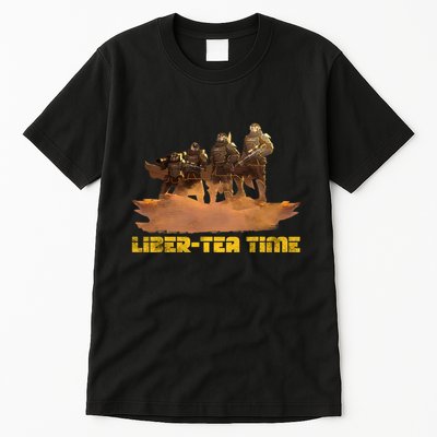 Liber Tea Time Hell Of Diver Helldiving Lovers Outfit Tall T-Shirt
