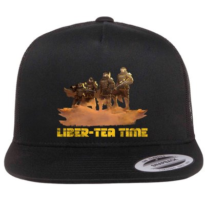 Liber Tea Time Hell Of Diver Helldiving Lovers Outfit Flatbill Hat