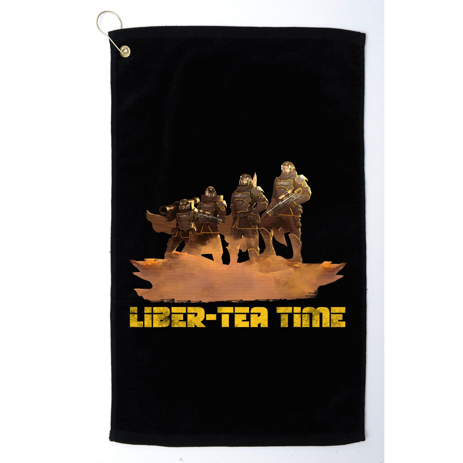 Liber Tea Time Hell Of Diver Helldiving Lovers Outfit Golf Towel