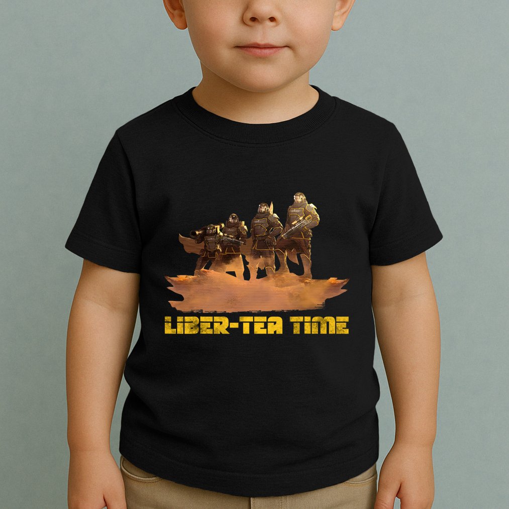 Liber Tea Time Hell Of Diver Helldiving Lovers Outfit Toddler T-Shirt