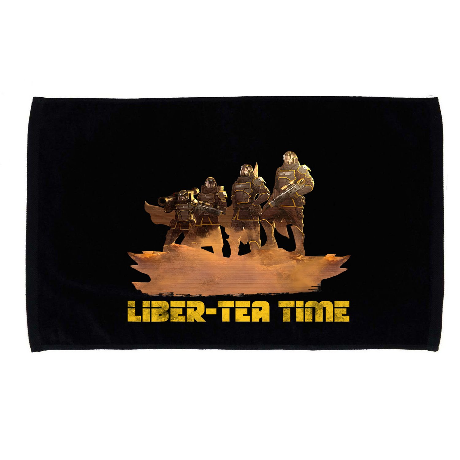 Liber Tea Time Hell Of Diver Helldiving Lovers Outfit Microfiber Hand Towel