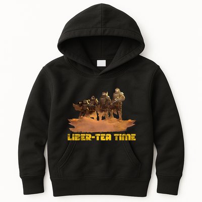 Liber Tea Time Hell Of Diver Helldiving Lovers Outfit Kids Hoodie