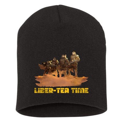 Liber Tea Time Hell Of Diver Helldiving Lovers Outfit Short Acrylic Beanie