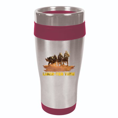 Liber Tea Time Hell Of Diver Helldiving Lovers Outfit 16oz Travel Tumbler