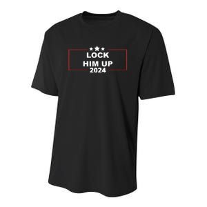 Lock Trump Up 2024 Lock Him Up Youth Performance Sprint T-Shirt