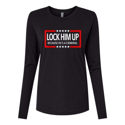 Lock Trump Up 2024 Lock Him Up Womens Cotton Relaxed Long Sleeve T-Shirt