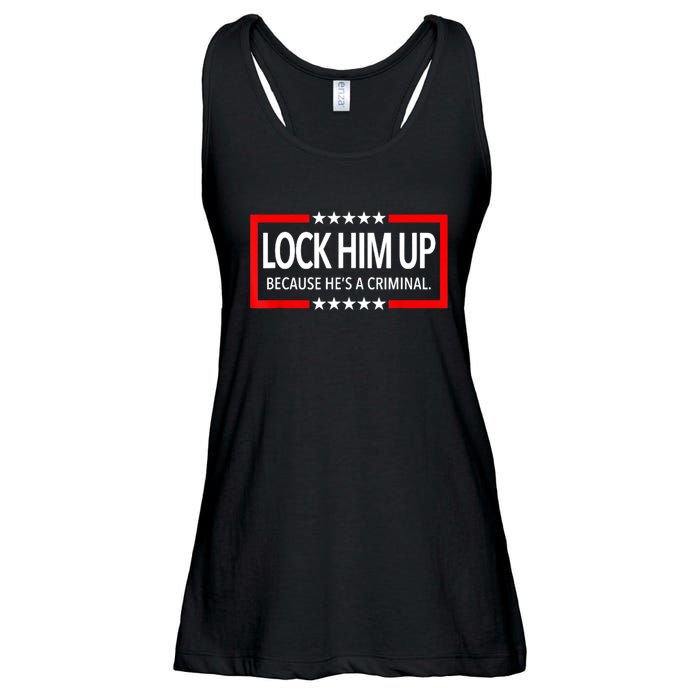 Lock Trump Up 2024 Lock Him Up Ladies Essential Flowy Tank