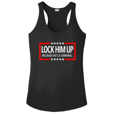 Lock Trump Up 2024 Lock Him Up Ladies PosiCharge Competitor Racerback Tank