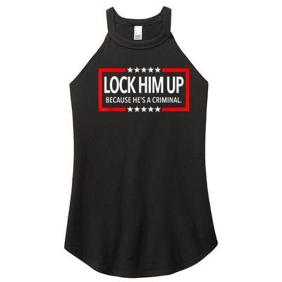 Lock Trump Up 2024 Lock Him Up Women’s Perfect Tri Rocker Tank