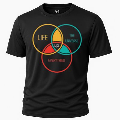 Life The Universe And Everything 42 Answer To Life Funny Cooling Performance Crew T-Shirt