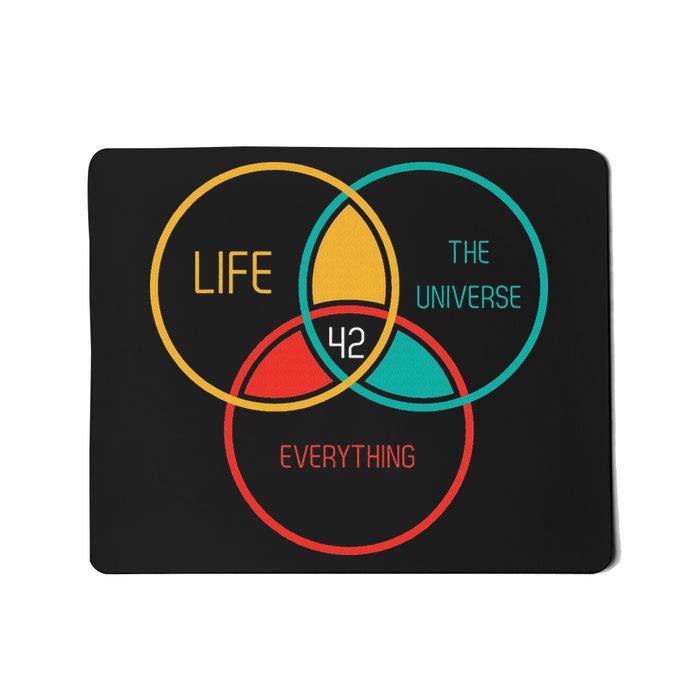 Life The Universe And Everything 42 Answer To Life Funny Mousepad