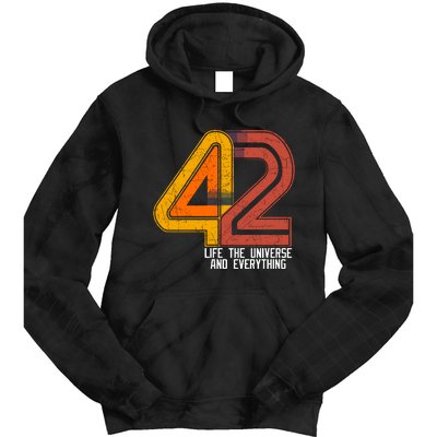 Life The Universe And Everything Tie Dye Hoodie