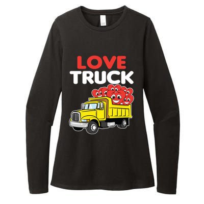 Love Truck Valentines Day Construction Heavy Equipt Great Gift Womens CVC Long Sleeve Shirt