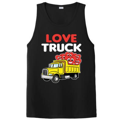 Love Truck Valentines Day Construction Heavy Equipt Great Gift PosiCharge Competitor Tank