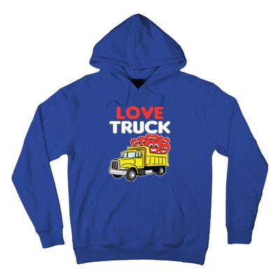 Love Truck Valentines Day Construction Heavy Equipt Great Gift Hoodie