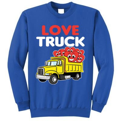 Love Truck Valentines Day Construction Heavy Equipt Great Gift Sweatshirt