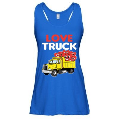 Love Truck Valentines Day Construction Heavy Equipt Great Gift Ladies Essential Flowy Tank