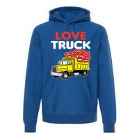 Love Truck Valentines Day Construction Heavy Equipt Great Gift Premium Hoodie