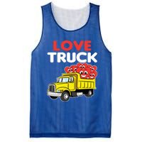 Love Truck Valentines Day Construction Heavy Equipt Great Gift Mesh Reversible Basketball Jersey Tank