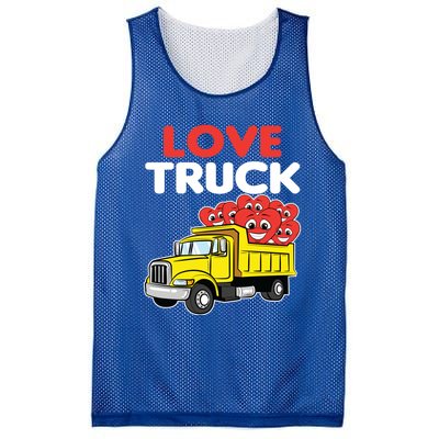 Love Truck Valentines Day Construction Heavy Equipt Great Gift Mesh Reversible Basketball Jersey Tank