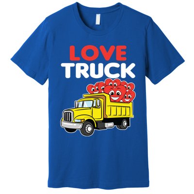 Love Truck Valentines Day Construction Heavy Equipt Great Gift Premium T-Shirt