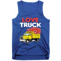 Love Truck Valentines Day Construction Heavy Equipt Great Gift Tank Top