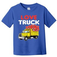 Love Truck Valentines Day Construction Heavy Equipt Great Gift Toddler T-Shirt