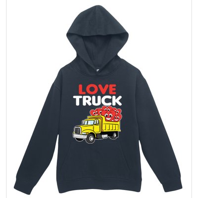 Love Truck Valentines Day Construction Heavy Equipt Great Gift Urban Pullover Hoodie