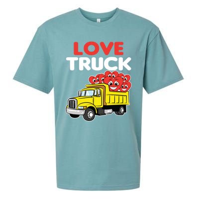 Love Truck Valentines Day Construction Heavy Equipt Great Gift Sueded Cloud Jersey T-Shirt