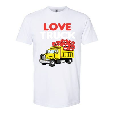 Love Truck Valentines Day Construction Heavy Equipt Great Gift Softstyle® CVC T-Shirt