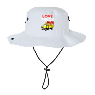 Love Truck Valentines Day Construction Heavy Equipt Great Gift Legacy Cool Fit Booney Bucket Hat