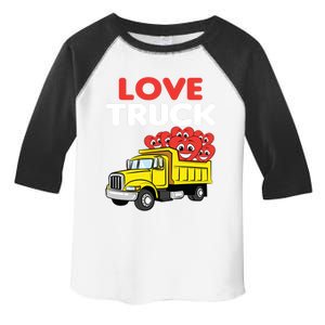 Love Truck Valentines Day Construction Heavy Equipt Great Gift Toddler Fine Jersey T-Shirt