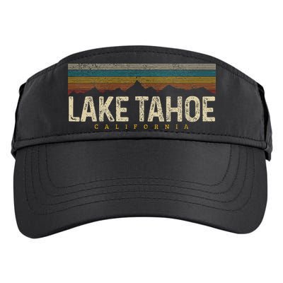Lake Tahoe Vintage Mountains Hiking Camping Retro California Adult Drive Performance Visor