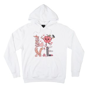 Love Teacher Valentine's Day For Retro Teacher Hoodie