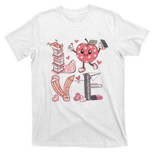 Love Teacher Valentine's Day For Retro Teacher T-Shirt