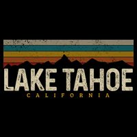 Lake Tahoe Vintage Mountains Hiking Camping Retro California Meaningful Gift Bucket Hat