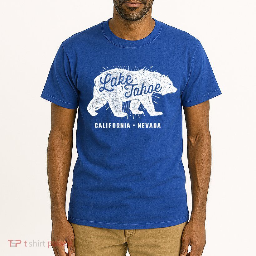 Lake Tahoe Vintage Retro Bear California Nevada Gift Tall T-Shirt