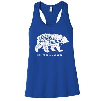 Lake Tahoe Vintage Retro Bear California Nevada Gift Women's Racerback Tank