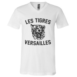 Les Tigres Versailles France French Tigers Trendy Design V-Neck T-Shirt