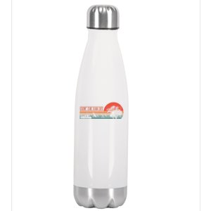 Livin That Van Life Retro Camper Camping Van Cute Gift Stainless Steel Insulated Water Bottle