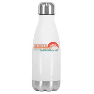 Livin That Van Life Retro Camper Camping Van Cute Gift Stainless Steel Insulated Water Bottle