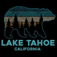 Lake Tahoe Vintage California Grizzly Bear Souvenir Sweatshirt