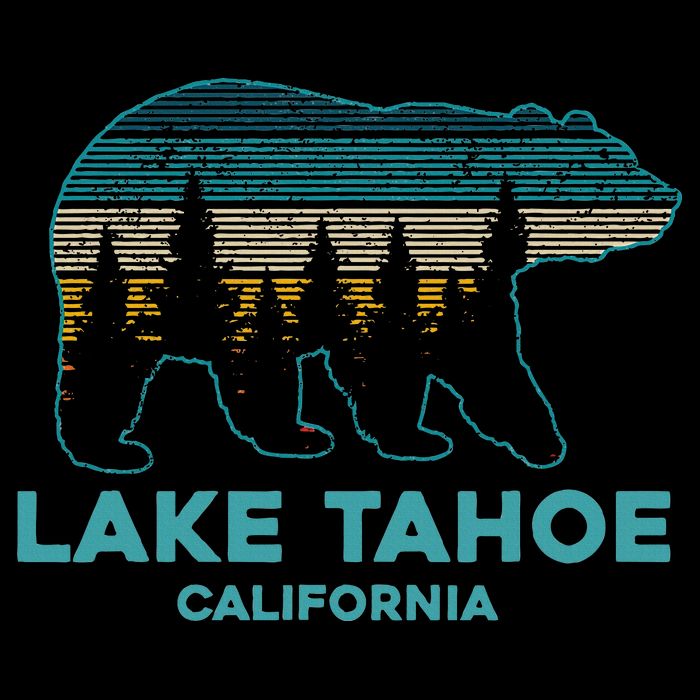 Lake Tahoe Vintage California Grizzly Bear Souvenir Sweatshirt