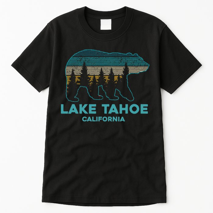 Lake Tahoe Vintage California Grizzly Bear Souvenir Tall T-Shirt